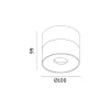 Ceiling lamp LAHTI dim 13,5W 3000K czarna Art of Light