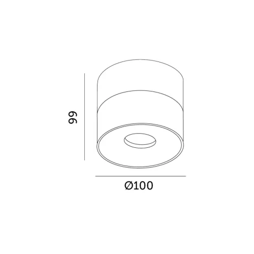 Ceiling lamp LAHTI dim 13,5W 3000K czarna Art of Light
