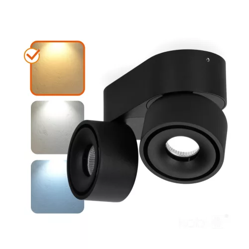 Ceiling lamp LAHTI mini dim 2x9W 3000K czarna Art of Light