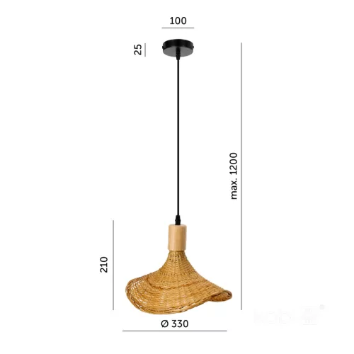 Hanging lamp BOHO BIMINI 1xE27 Kobi Design