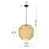 Hanging lamp BOHO BONN 1xE27 Kobi Design