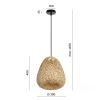 Hanging lamp BOHO BEIRUT 1xE27 Kobi Design