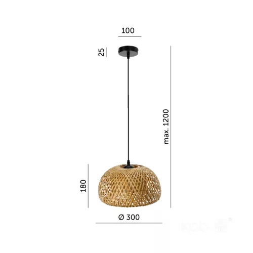 Hanging lamp BOHO BAKU S 1xE27 Kobi Design