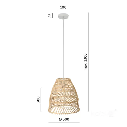 Hanging lamp BOHO RANGO 1xE27 Kobi Design