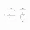 Ceiling lamp VENICE B-1L 1xGU10 czarna JVS