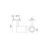 Ceiling spot NUUK PT 1XGU10 white Kobi
