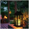 Solar garden lamp LED CANDELIO 2700K black LED2B