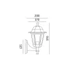 Garden wall lamp LO4101 1xE27 IP54 white Kobi