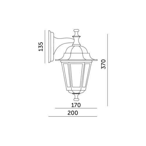 Garden wall lamp LO4102 1xE27 IP54 white Kobi