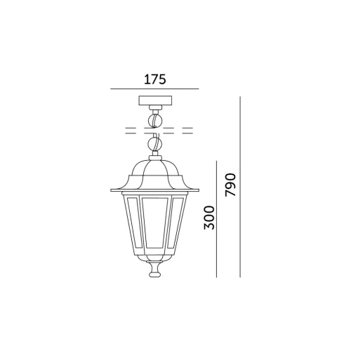 Garden hanging lamp LO4105 1xE27 IP54 white Kobi