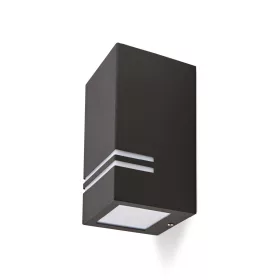 Garden wall lamp QUAZAR 11 1xGU10 IP44 black Kobi