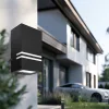 Garden wall lamp QUAZAR 11 1xGU10 IP44 black Kobi