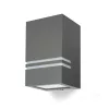 Garden wall lamp QUAZAR 11 1xGU10 IP44 grey Kobi