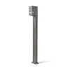 Bollard lamp QUAZAR 12 1xGU10 IP44 grey Kobi
