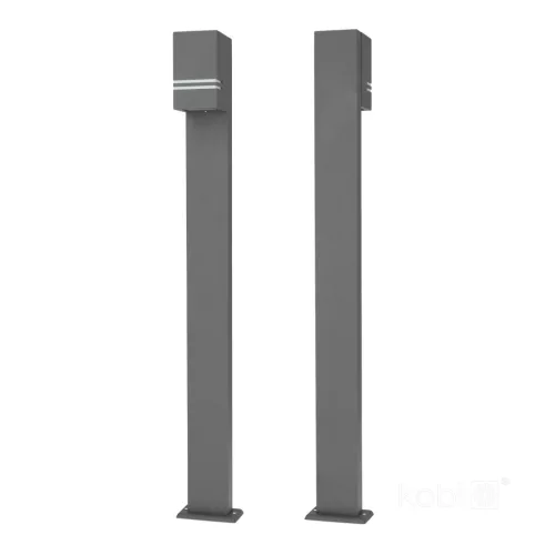 Bollard lamp QUAZAR 12 1xGU10 IP44 grey Kobi