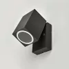 Garden wall lamp QUAZAR 15 1xGU10 IP44 black Kobi