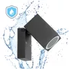 Garden wall lamp QUAZAR 15 1xGU10 IP44 black Kobi
