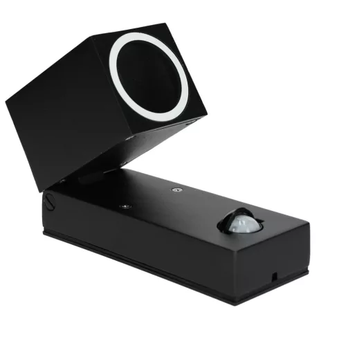 Garden wall lamp QUAZAR 15 1xGU10 LX IP44 black Kobi