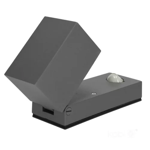 Garden wall lamp QUAZAR 15 1xGU10 LX IP44 grey Kobi