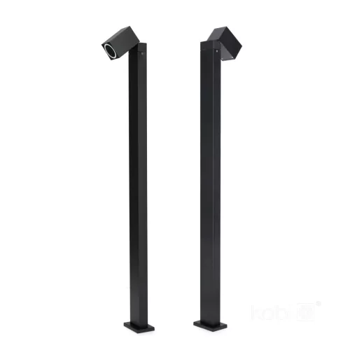Bollard lamp QUAZAR 15S 1xGU10 IP44 black Kobi
