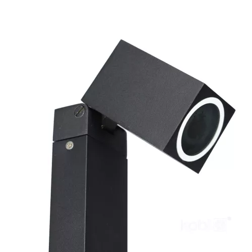 Bollard lamp QUAZAR 15S 1xGU10 IP44 black Kobi