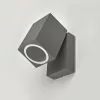 Garden wall lamp QUAZAR 15 1xGU10 IP44 grey Kobi
