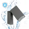Garden wall lamp QUAZAR 15 1xGU10 IP44 grey Kobi