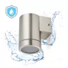 Garden wall lamp QUAZAR 16 1xGU10 IP44 steel Kobi