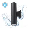 Garden wall lamp QUAZAR 3 2xGU10 IP44 black Kobi