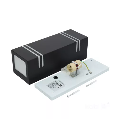 Garden lamp QUAZAR 7 2xGU10 IP44 black Kobi