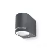 Garden wall lamp QUAZAR 8 1xGU10 IP44 grey Kobi