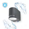Garden wall lamp QUAZAR 8 1xGU10 IP44 grey Kobi