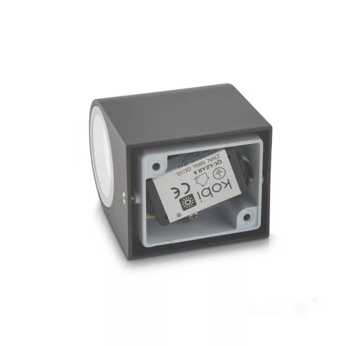 Garden wall lamp QUAZAR 8 1xGU10 IP44 grey Kobi