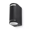 Garden wall lamp QUAZAR 9 2xGU10 IP44 black Kobi