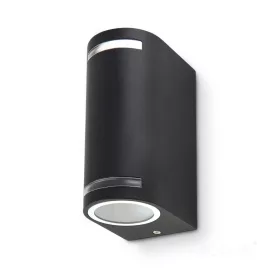 Garden wall lamp QUAZAR 9 2xGU10 IP44 black Kobi