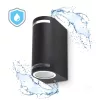Garden wall lamp QUAZAR 9 2xGU10 IP44 black Kobi