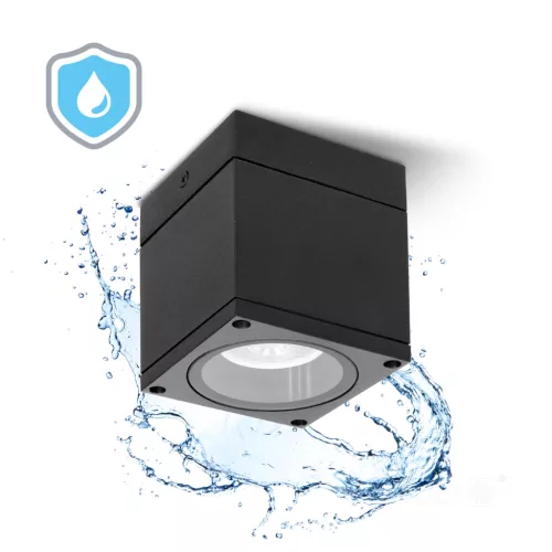 Garden lamp QUERK 1 1xGU10 IP44 black LED2B