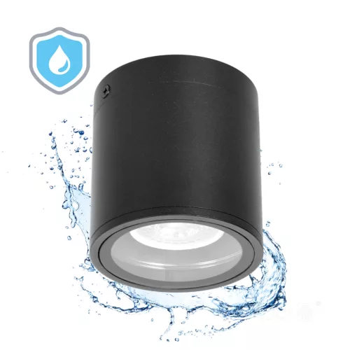 Garden lamp QUERK 2 1xGU10 IP44 black LED2B