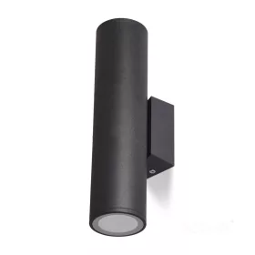 Garden wall lamp QUERK 3 2xGU10 IP44 black LED2B
