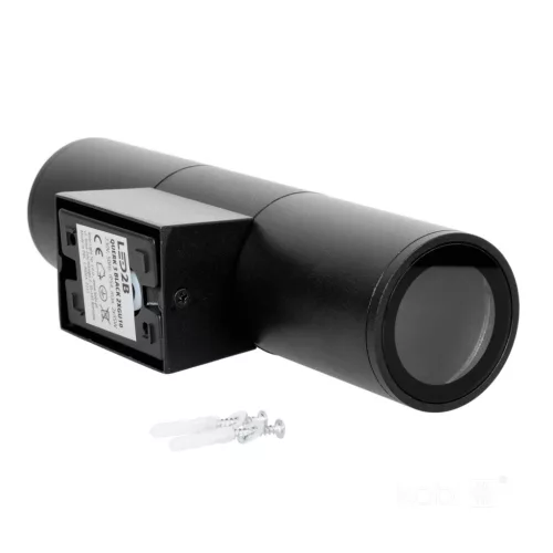 Garden wall lamp QUERK 3 2xGU10 IP44 black LED2B
