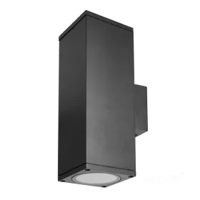 Garden wall lamp QUERK 4 2xGU10 IP54 black LED2B