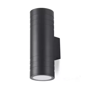 Garden wall lamp QUERK 5 2xGU10 IP54 black LED2B