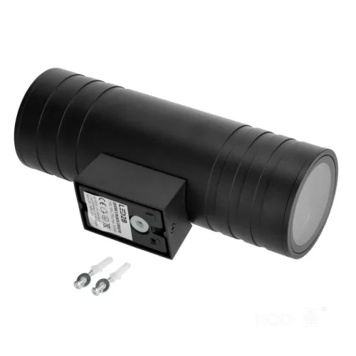 Garden wall lamp QUERK 5 2xGU10 IP54 black LED2B