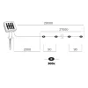 Solar garden lamp 300 LED SPARK 3000K IP44 LED2B