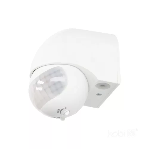 Motion sensor LX40 IP44 180° PIR white Kobi Premium
