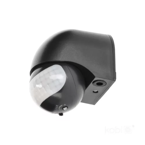 Motion sensor LX40 IP44 180° PIR black Kobi Premium