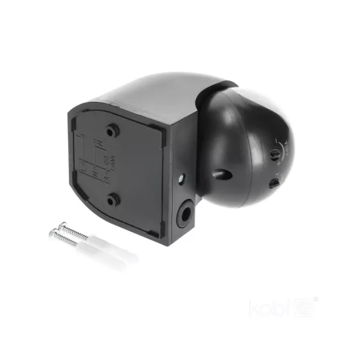 Motion sensor LX40 IP44 180° PIR black Kobi Premium