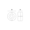 Lamp holder K002 GU10 Kobi