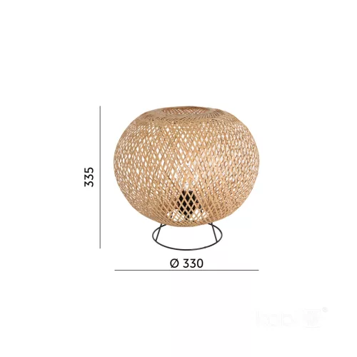 Table lamp BATILA BAMBOO ST 1xE27 LLS