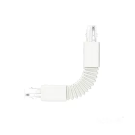 External connector for 3-circuit track FLEX white Kobi